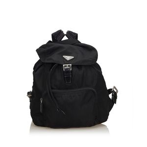 Prada Drawstring Nylon Backpack